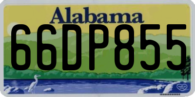 AL license plate 66DP855