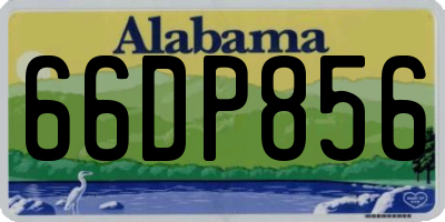 AL license plate 66DP856