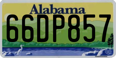 AL license plate 66DP857