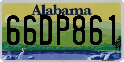 AL license plate 66DP861