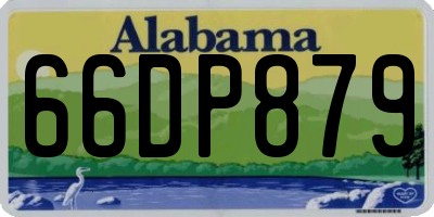 AL license plate 66DP879