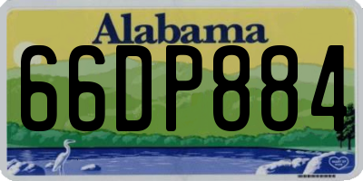 AL license plate 66DP884