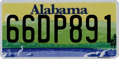AL license plate 66DP891