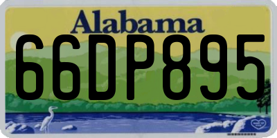 AL license plate 66DP895