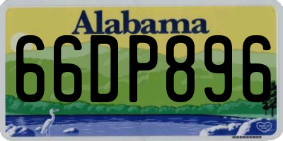 AL license plate 66DP896