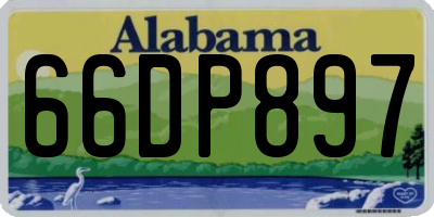 AL license plate 66DP897