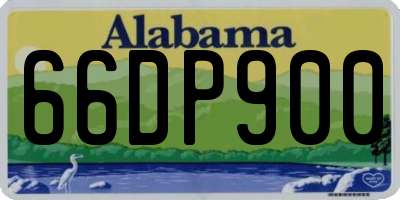 AL license plate 66DP900