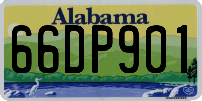 AL license plate 66DP901