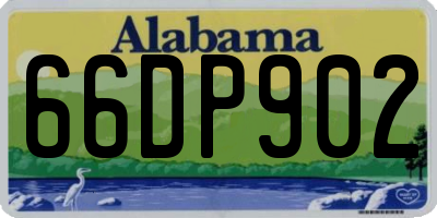 AL license plate 66DP902