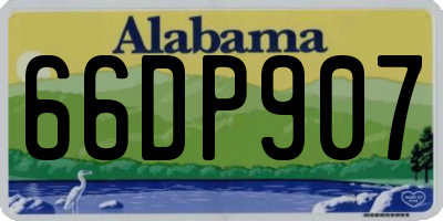 AL license plate 66DP907