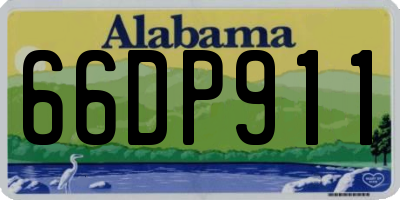 AL license plate 66DP911