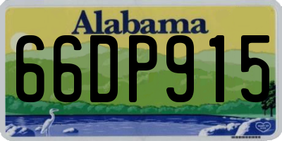 AL license plate 66DP915