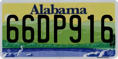AL license plate 66DP916