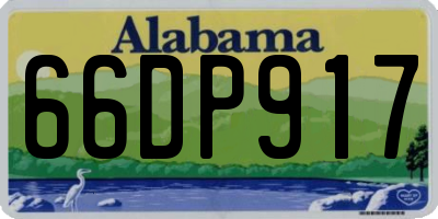 AL license plate 66DP917