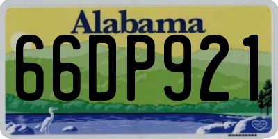 AL license plate 66DP921