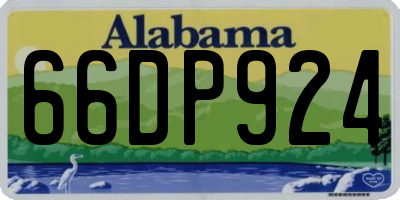 AL license plate 66DP924