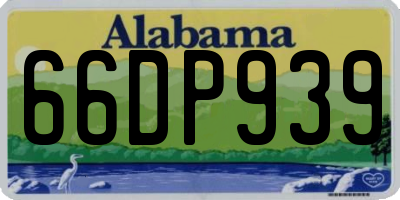 AL license plate 66DP939