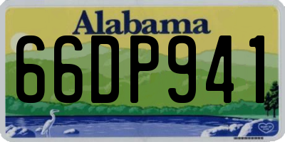 AL license plate 66DP941