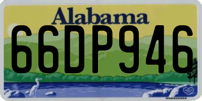 AL license plate 66DP946
