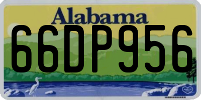 AL license plate 66DP956