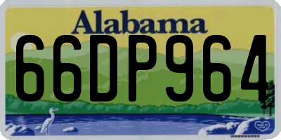 AL license plate 66DP964