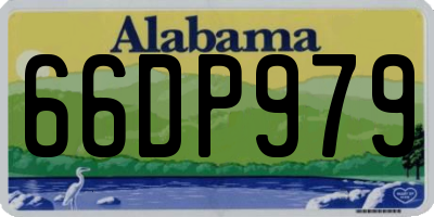 AL license plate 66DP979
