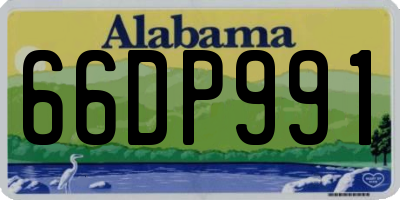 AL license plate 66DP991