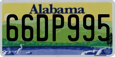 AL license plate 66DP995