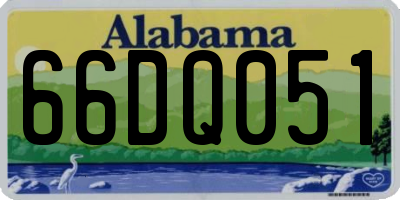 AL license plate 66DQ051