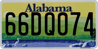 AL license plate 66DQ074