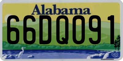 AL license plate 66DQ091