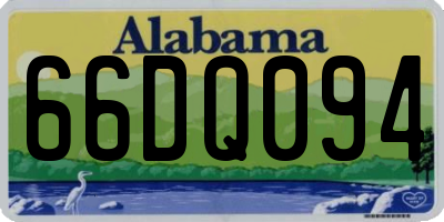 AL license plate 66DQ094