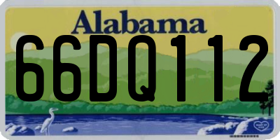 AL license plate 66DQ112