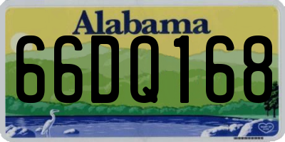 AL license plate 66DQ168
