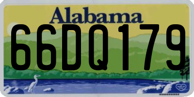 AL license plate 66DQ179