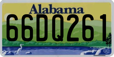 AL license plate 66DQ261