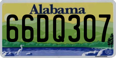 AL license plate 66DQ307