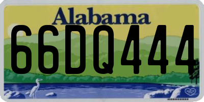 AL license plate 66DQ444