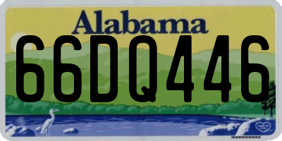 AL license plate 66DQ446