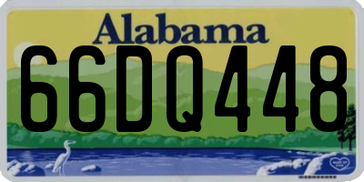 AL license plate 66DQ448