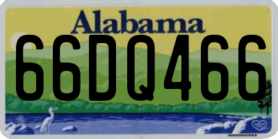 AL license plate 66DQ466