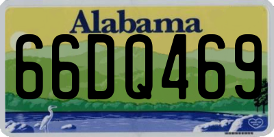 AL license plate 66DQ469