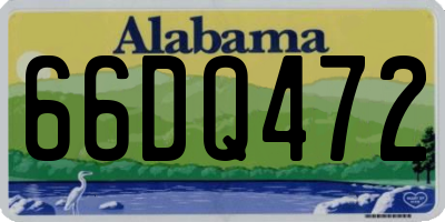 AL license plate 66DQ472