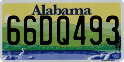 AL license plate 66DQ493
