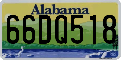 AL license plate 66DQ518