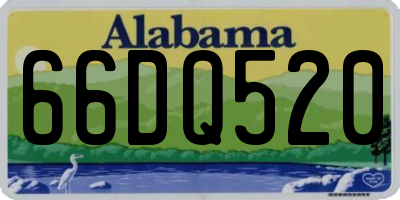 AL license plate 66DQ520