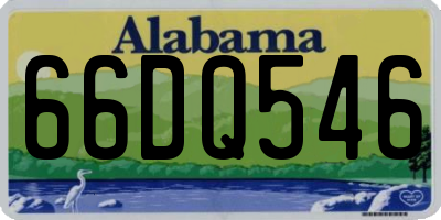 AL license plate 66DQ546