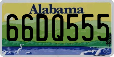 AL license plate 66DQ555