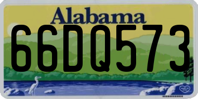 AL license plate 66DQ573