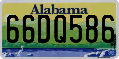 AL license plate 66DQ586